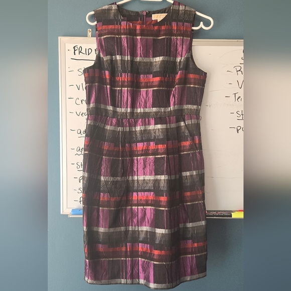 Michael Kors Dresses & Skirts - Stylish Multicolor Plaid Women's Michael Kors Size 8 Dress